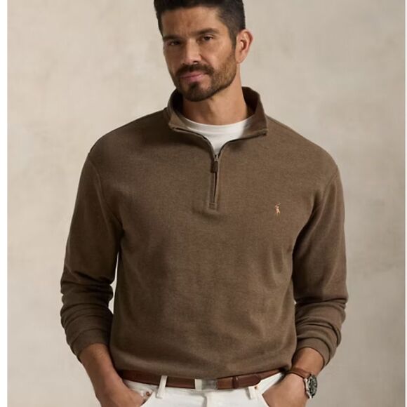 Ralph Lauren Polo Brown Estate Rib Pullover - Picture 1 of 8